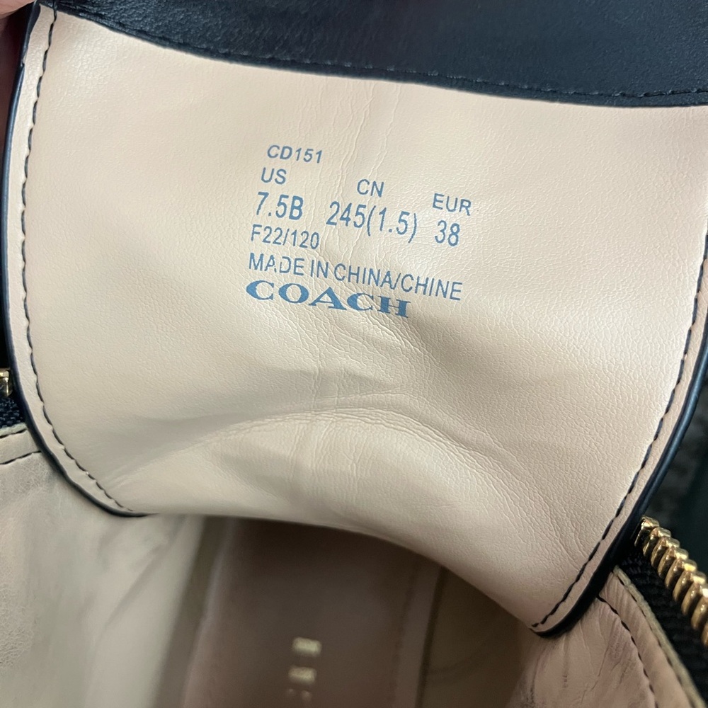 Coach Liza Lug Sole Boots - Picture 6 of 6